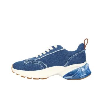TORY BURCH Good Luck Distressed finish Denim Sneakers
