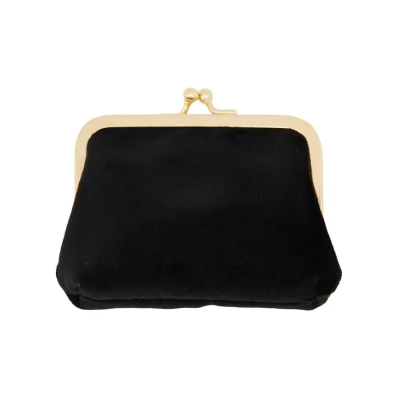 Vivienne Westwood Velvet Coin Purse Women's Black-1