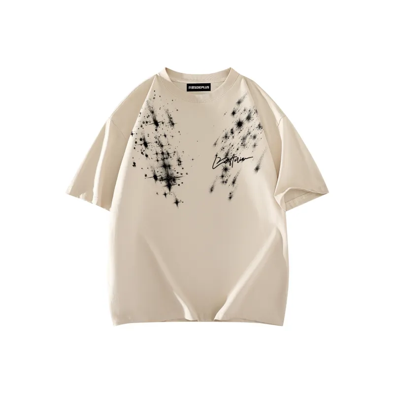 SOIE T Shirts Unisex Light Beige Apricot-0