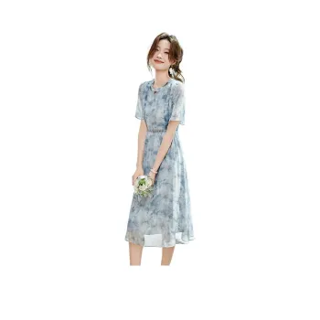 PIERRE CARDIN Short-Sleeved Dresses Women's Mist Blue