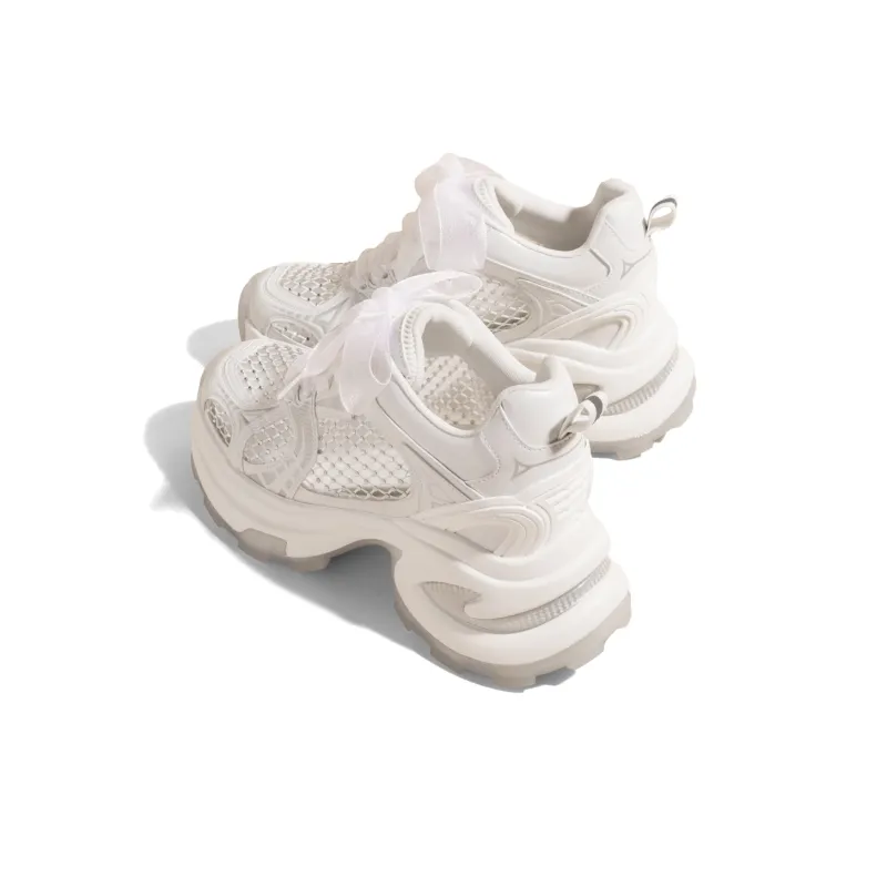 KODI Anti Slip And Wear Resistant Height Increasing Mid Top Chunky Sneakers Women's-3