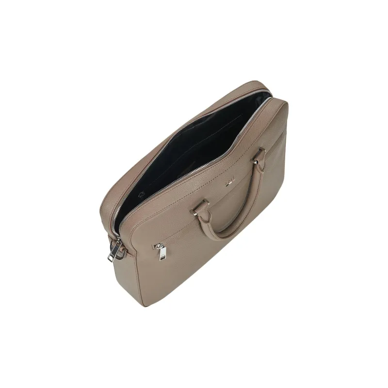 HUGO BOSS Synthetic Leather One Shoulder Handbag, Briefcase Men's Taupe-3