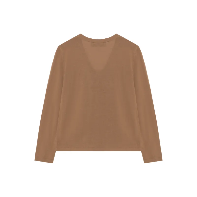 'S MAX MARA V Neck Buttoned Cardigan-1