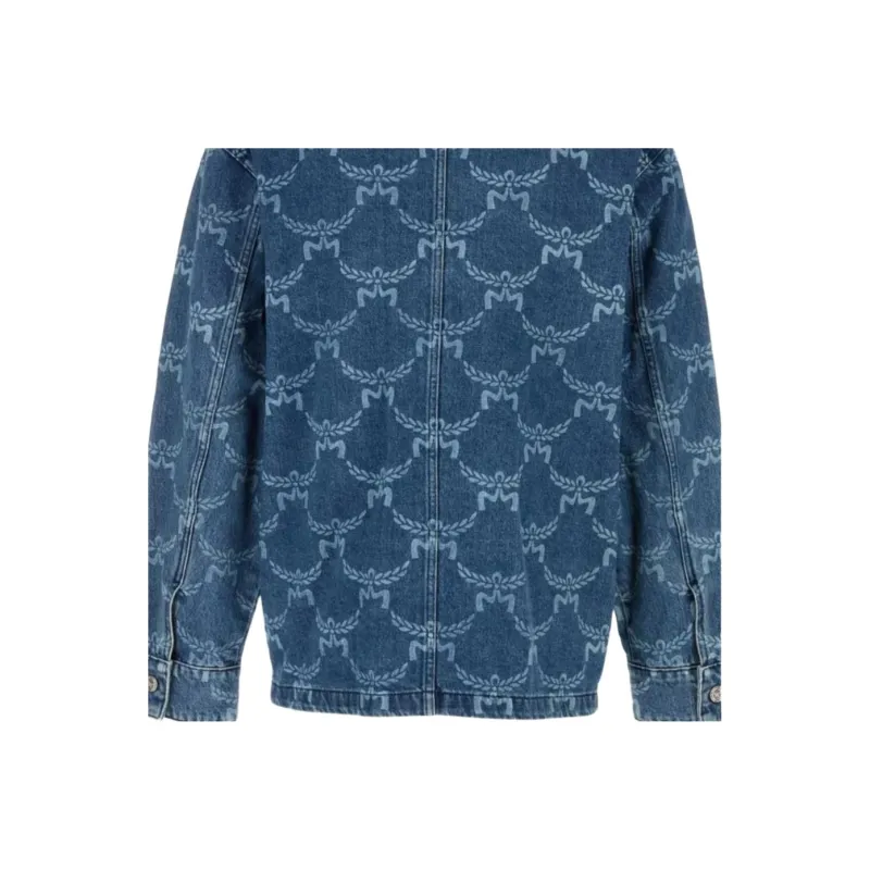 MCM Patterned Denim Shirt-4