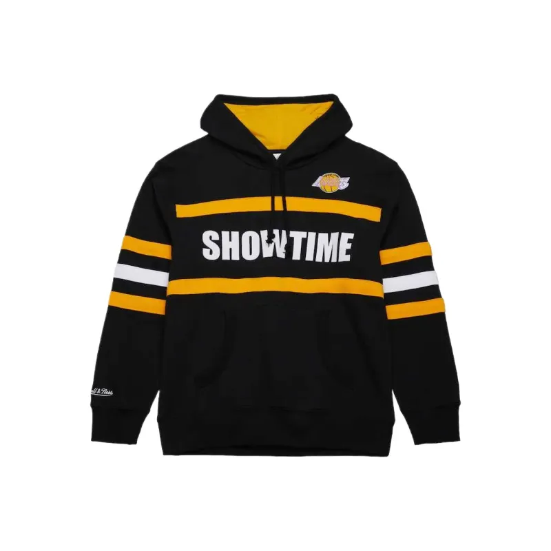 Mitchell Ness Nba Head Coach Vintage Logo Lakers '' Hoodie-0