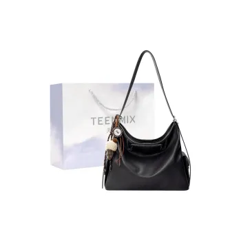 Teenmix Cow Leather Bucket Bag, Tote Bag, Crossbody Bag, Shoulder Bag Regular Women's Brown/Coffee/Black