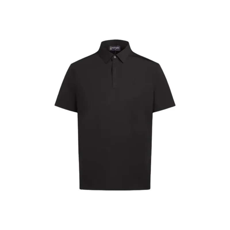 Hush Puppies Polo Shirts Men Obsidian Black-1