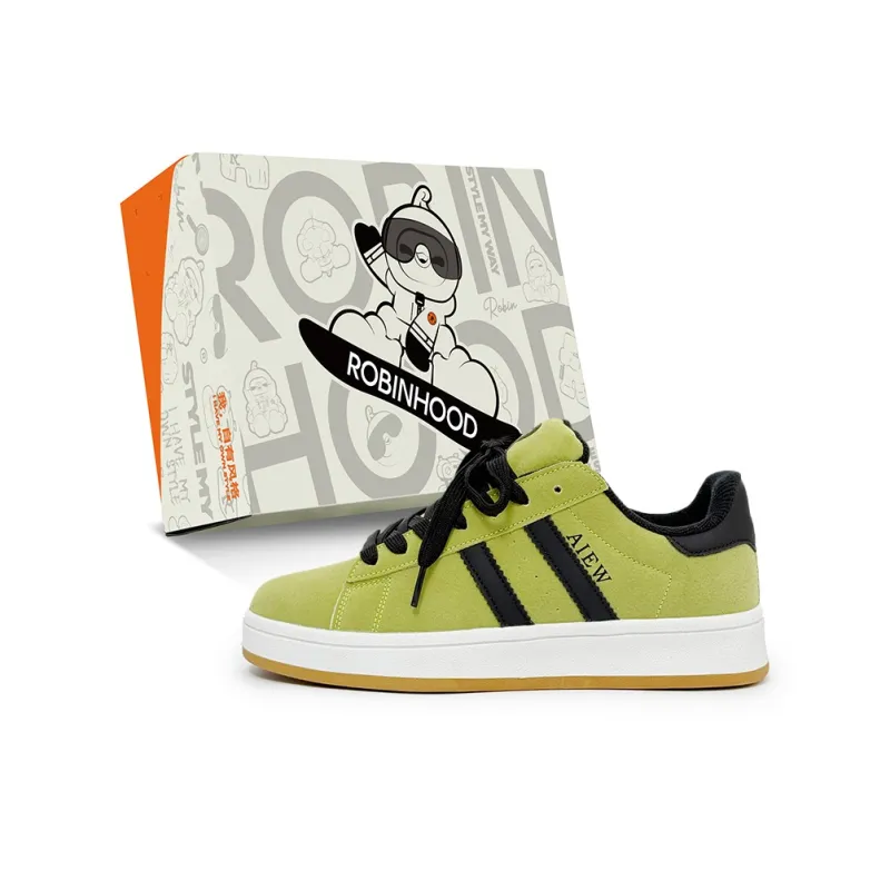 ROBINHOOD Coverage Slip Resistant Cushioning Abrasion Resistant Low Top Skateboard Shoes Unisex-6