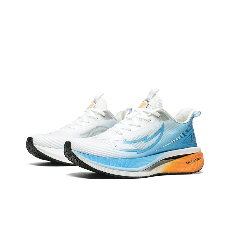 NFL Low Top Physical Fitness Test, Physical Exam, Sprint Racing Training, Long Distance Running Shoes Men's White Blue-2