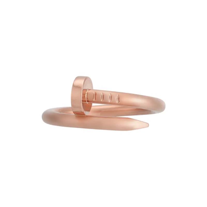 CARTIER Juste Un Clou Series 18K Rose Gold Rings Unisex Rose Gold-2