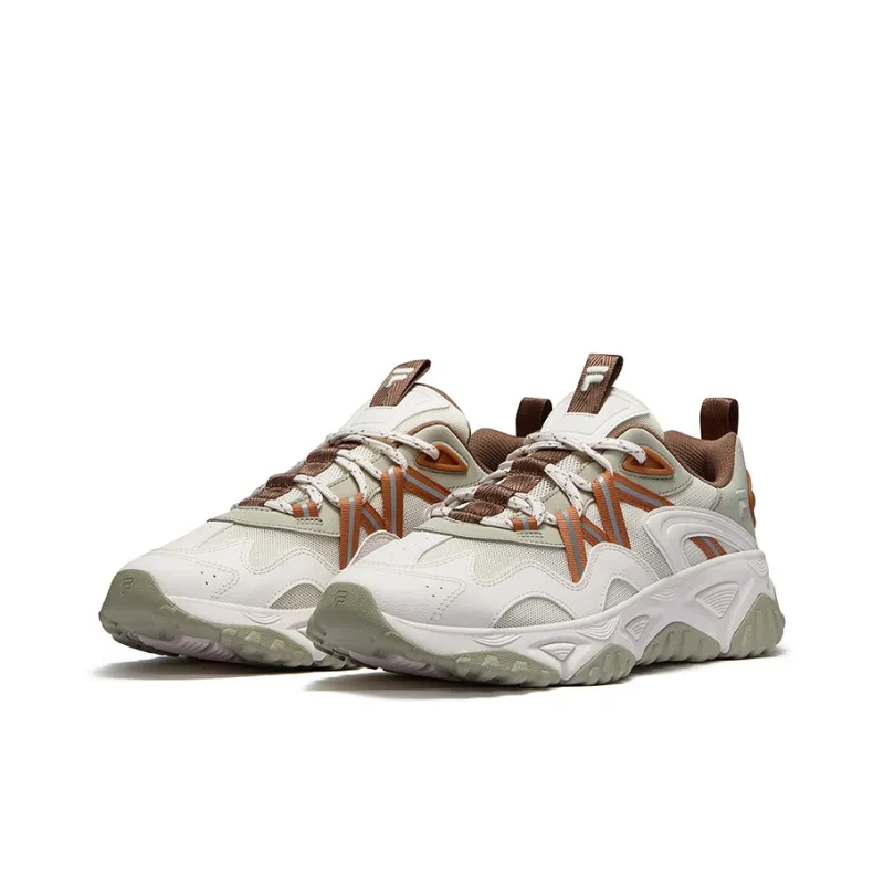 FILA FUSION FREEROAM Hiking Shoes Low Top Casual Shoes Men's Antique White Clover Green-1
