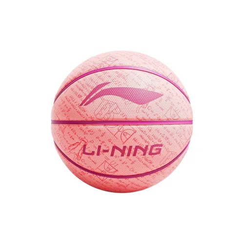 LiNing Rubber Basketball Pink Size 7 Ball Size 5 Ball Street Training Unisex