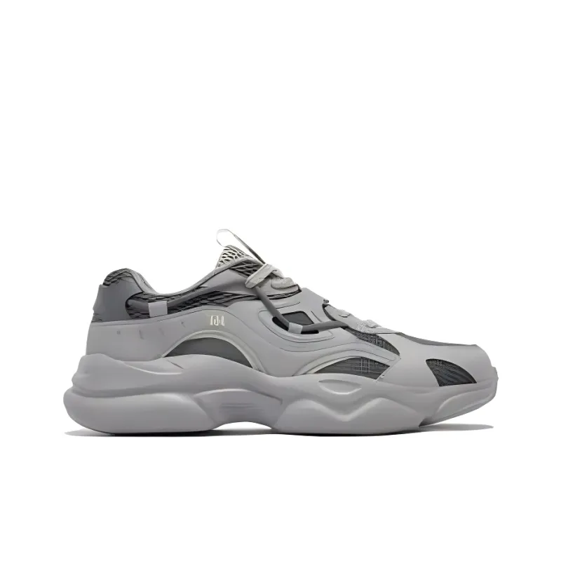 361° Abrasion Resistant Balance Low Top Casual Shoes Men's Gray-1