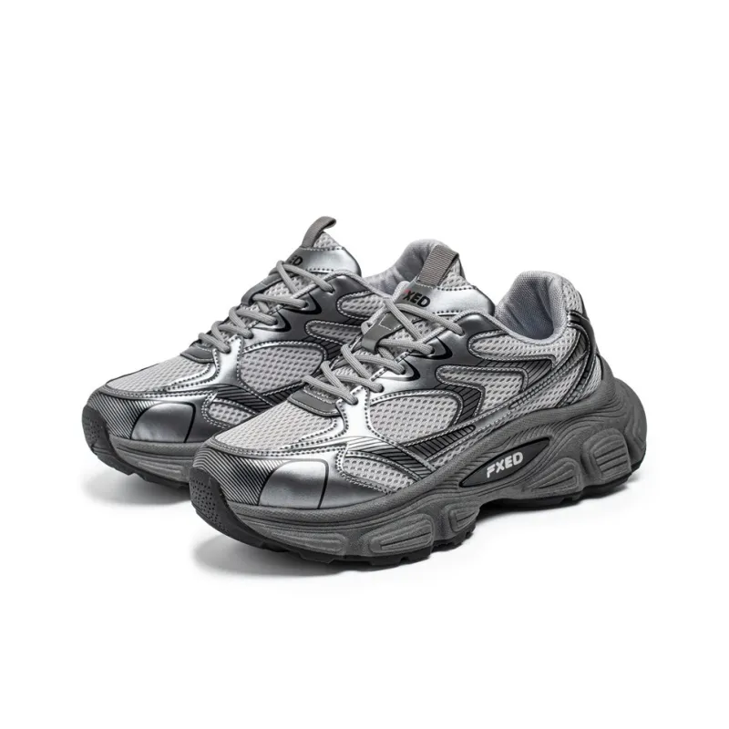 JANECO Slip Resistant, Abrasion Resistant, Breathable Low Top Chunky Sneakers Men's-8