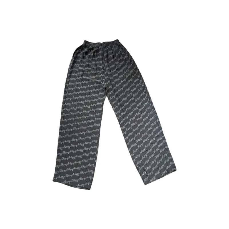 Balenciaga SS25 Casual Pants Loose Fit Men's Black Gray-1