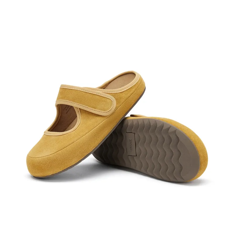 Hotwind Biscuit Boken Collection Rubber Sole Quiet Closed Toe Slippers Women's-15