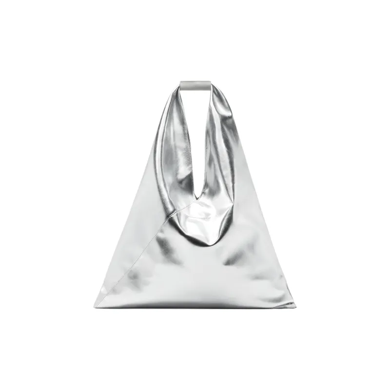 MM6 Maison Margiela Polyurethane Handbag Medium Size Women's Silver-2