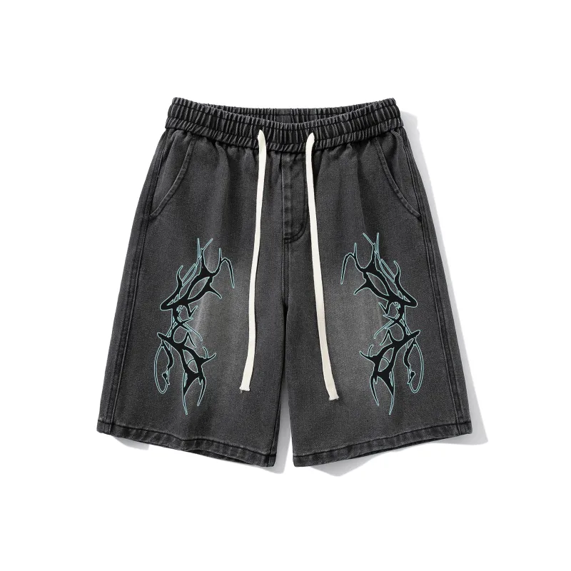 VXOXV Denim Shorts Unisex-8