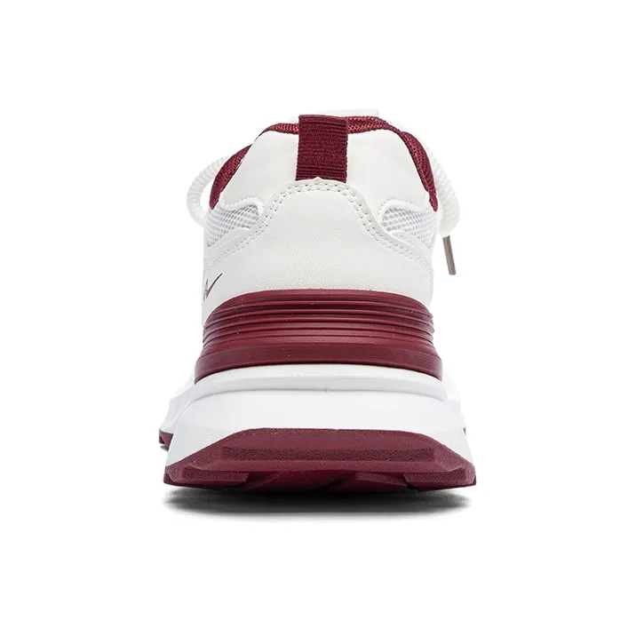 RENBEN Shock Absorbers Slip Resistant Breathable Low Top Casual Shoes Women's Burgundy-3