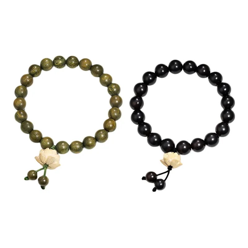 Jodie&Kevin Ebony Wooden Bracelets Unisex-7