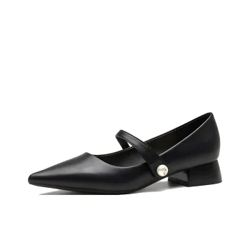 GOSO Chunky Heel High Heels 3CM Women's Black