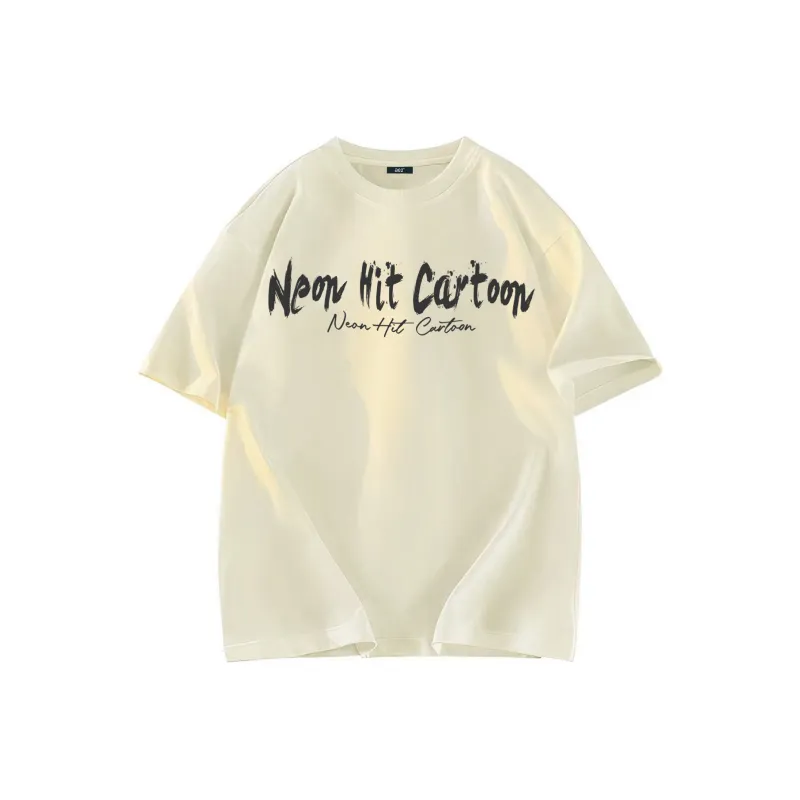 A02 T-Shirts Unisex Light Beige Apricot-0