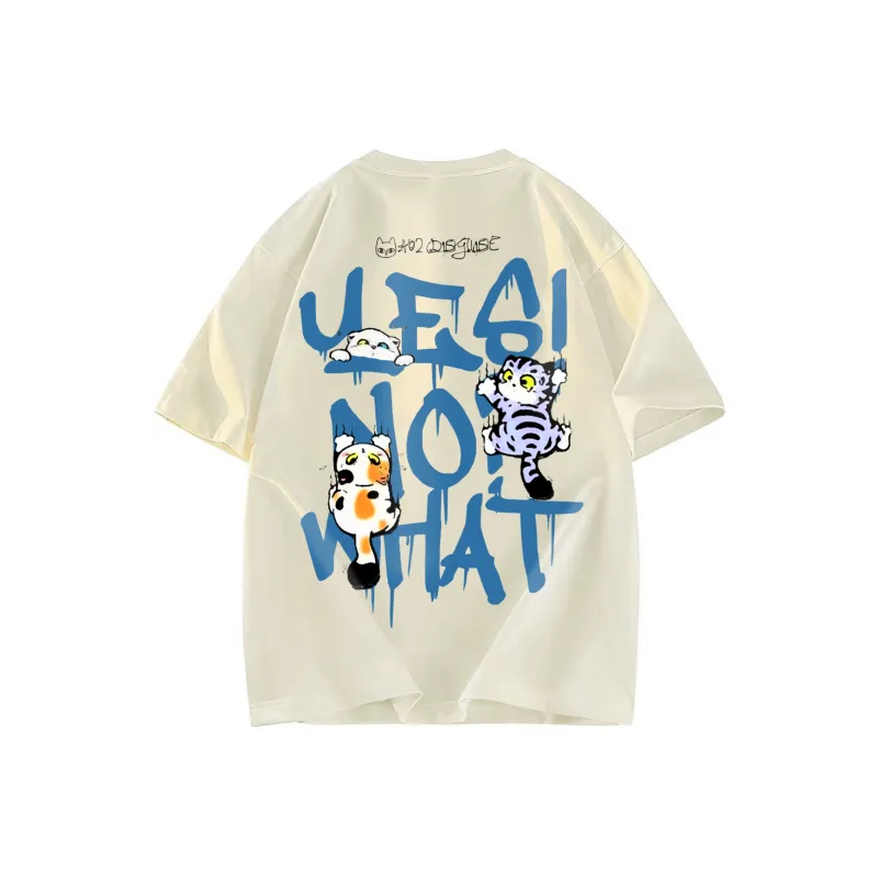 A02 T-Shirts Unisex Light Beige Apricot-1