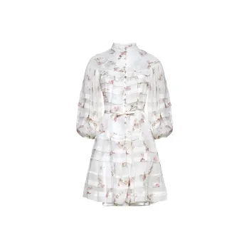 Zimmermann Short Sleeved Dresses Women's White