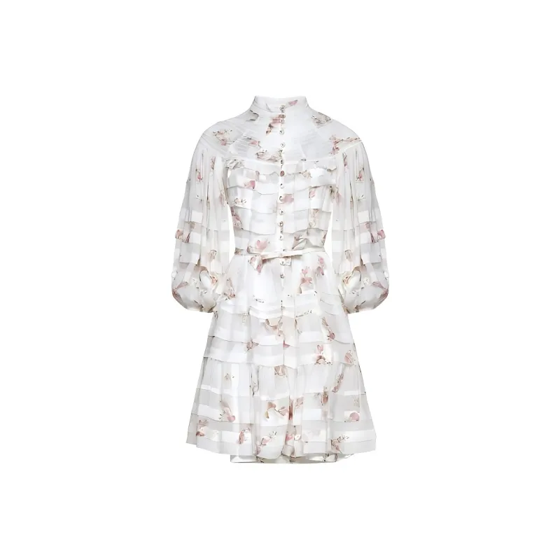 Zimmermann Short Sleeved Dresses Women's White-0