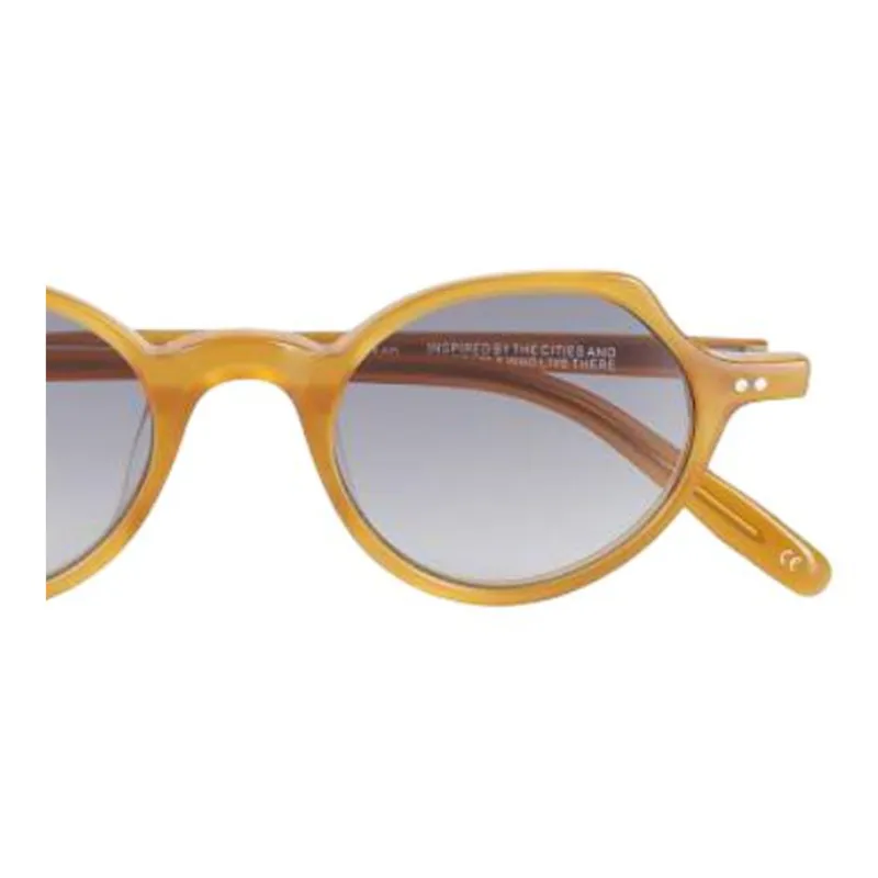 District Vision Acetate Metal Irregular Shape Sunglasses Unisex Yellow-2