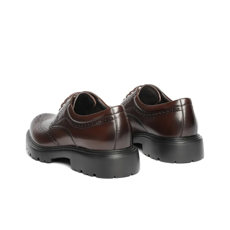 BELLE Dress Shoes Men Low Top Solid Color-3