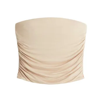 H&M Strapless Tops Women's Light Umber