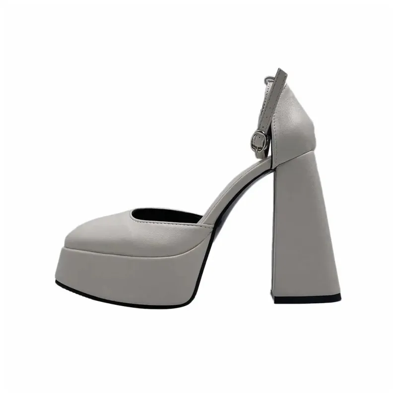 Dawei's House Chunky Heel High Heels Women's-5
