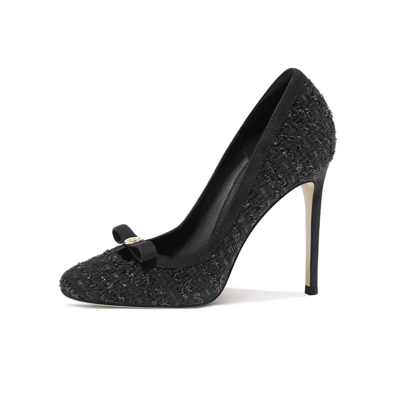 Lily Wei Slim Heel High Heels Women's Black-0