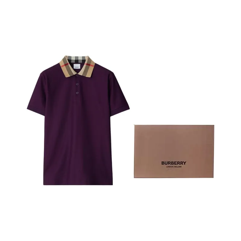 Burberry Polo Shirt Men's Purple-2