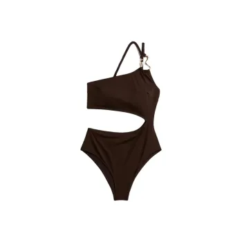 H&M One Piece Swimsuits Women's Dark Brown