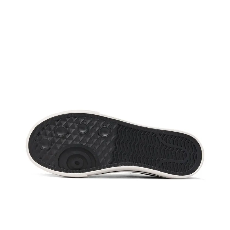 Warrior Anti Slip Wear Resistant Low Top Skateboard Shoes Men's Black Rice-5