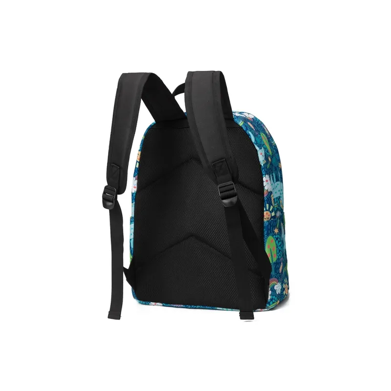 NOT ME Polyester Backpack Unisex Forest Green-5