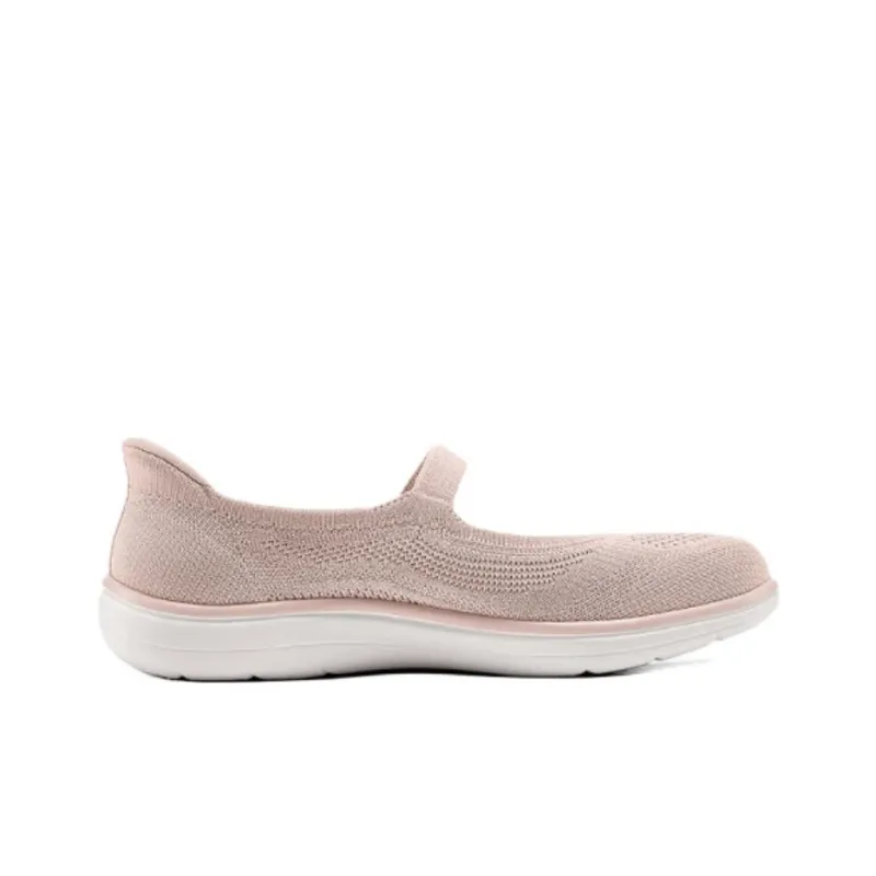 Skechers Abrasion Resistant Breathable Low Top Casual Shoes Women's Nude Pink-1