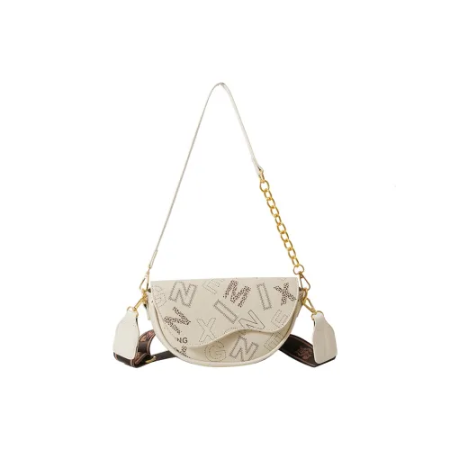 Kewuku PU Saddle Bag, Shoulder Bag, Crossbody Bag Unisex Multicolor
