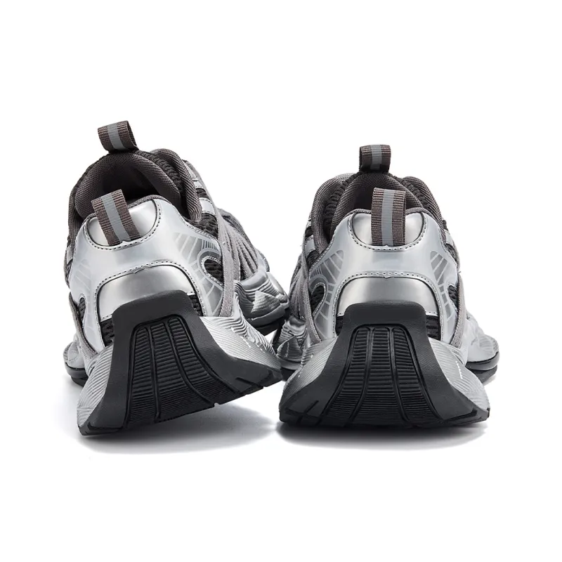 Hotwind Low Top Chunky Sneakers Unisex Black Gray-15