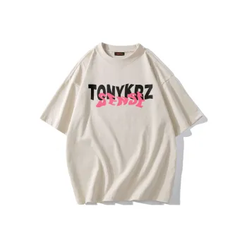 TONYKRZ T Shirts Unisex Light Beige Apricot