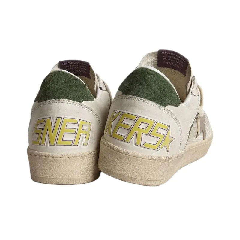 Golden Goose Ball Star LTD Low Top Skateboard Shoes Men's White-3