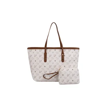 TOUTSEUL YOLO PU Tote Bag, Shoulder Bag Regular Women's White/Black/Pink/Brown
