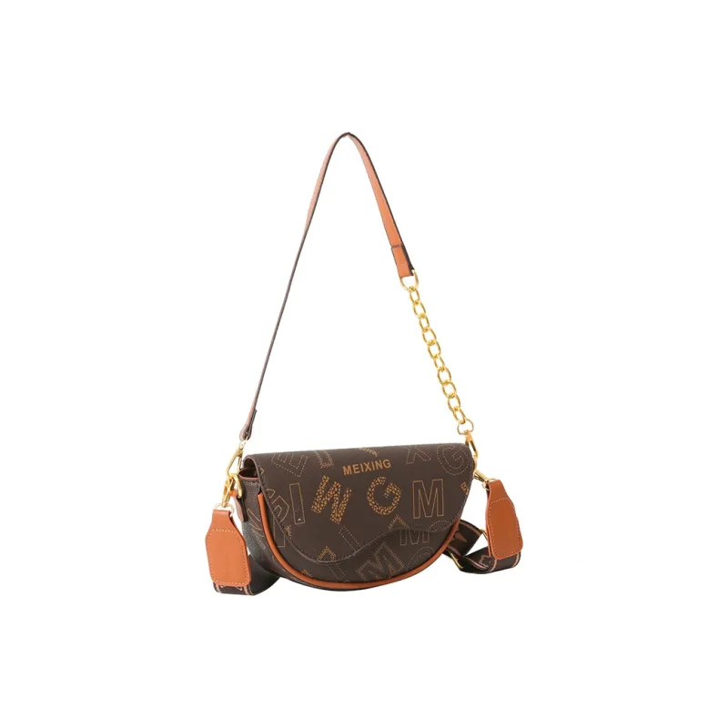 Kewuku PU Saddle Bag, Shoulder Bag, Crossbody Bag Unisex Multicolor-4