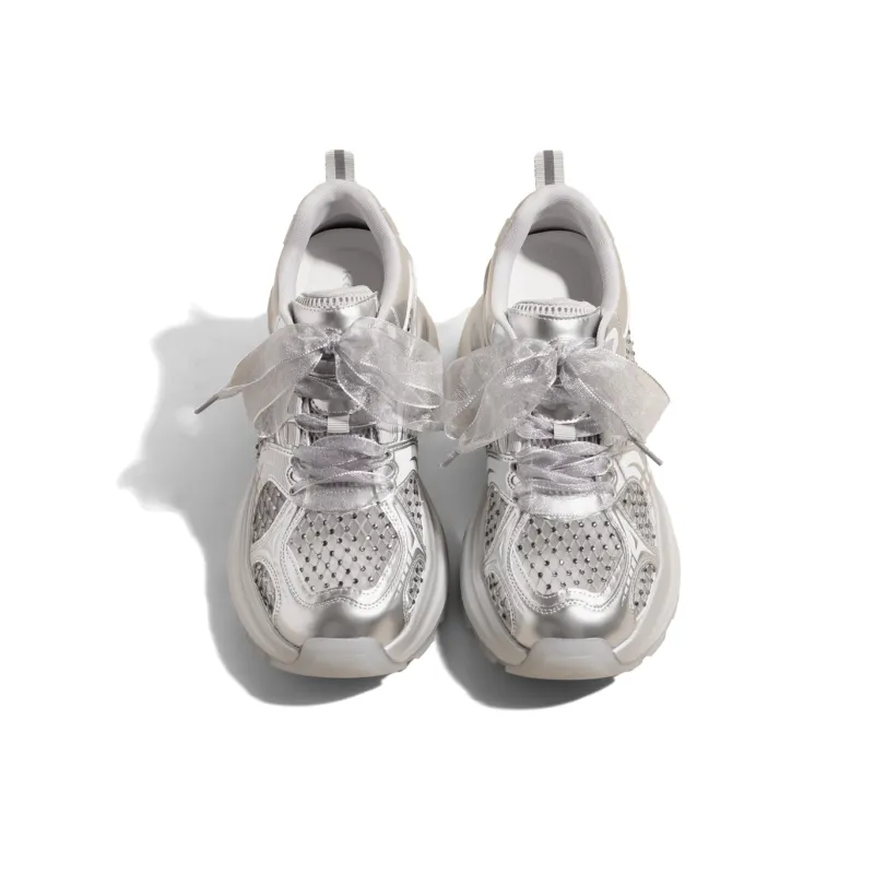 KODI Anti Slip And Wear Resistant Height Increasing Mid Top Chunky Sneakers Women's-7
