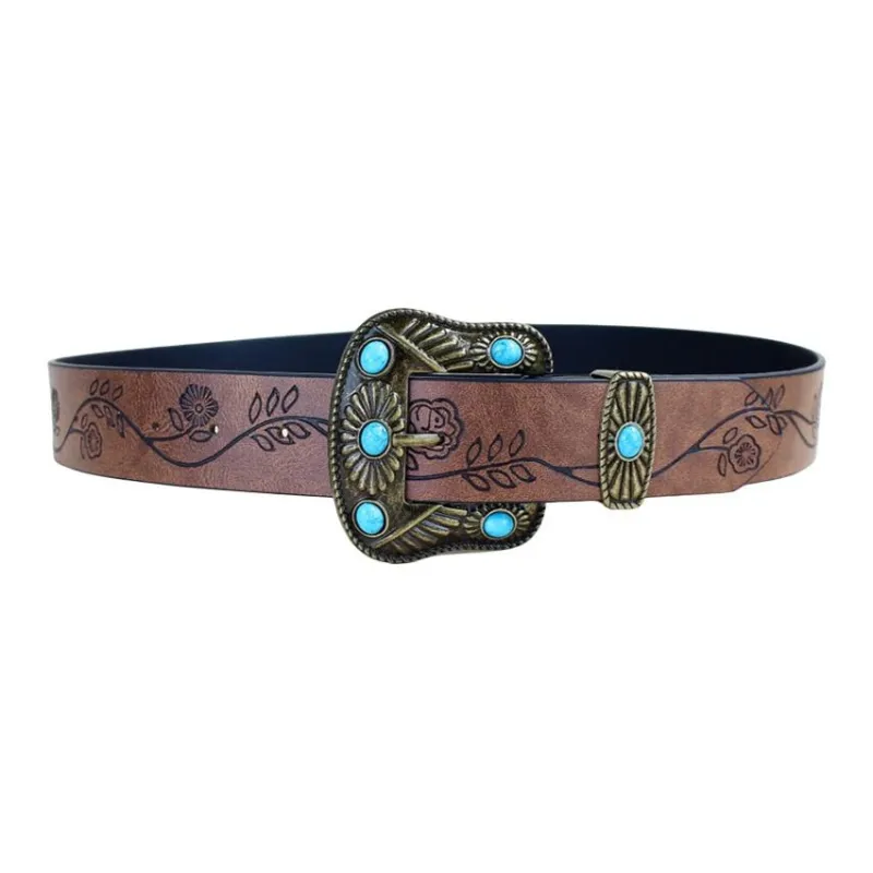 JEANSWEST PU Artificial Leather Belts Women's 3.8CM-1