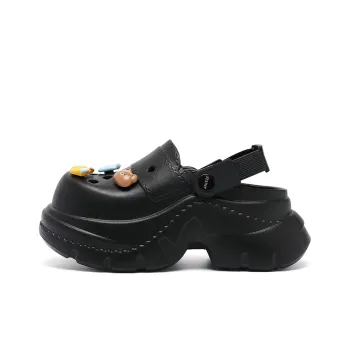 JOSINY Summer Trendy Fashion, Cute DIY Slip on, Outdoor Beach Shoes Clogs Women's Black