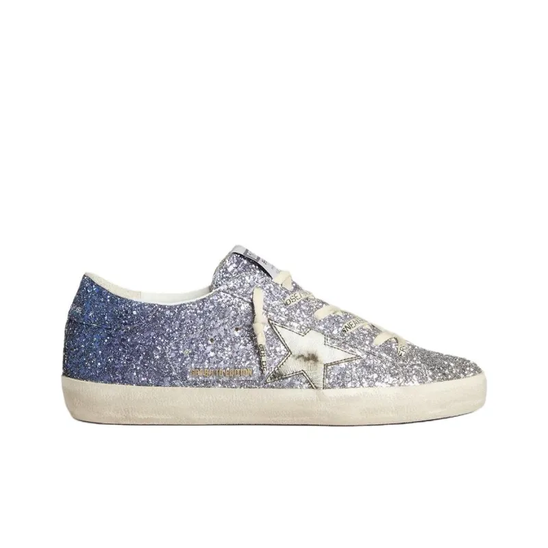 Golden Goose Super Star LTD Low Top Skateboard Shoes Women's Blue-1