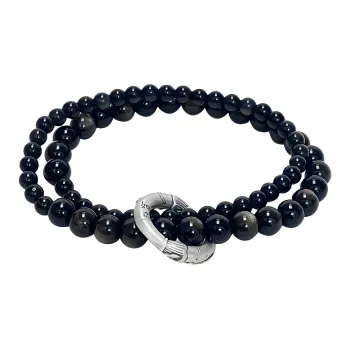 Strange Snow Natural Obsidian Bracelets Women's